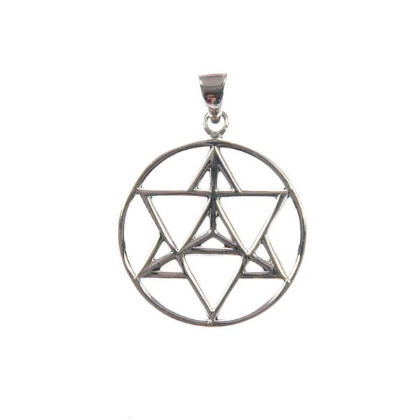 Metatrons Würfel 925-Silber Kettenanhänger