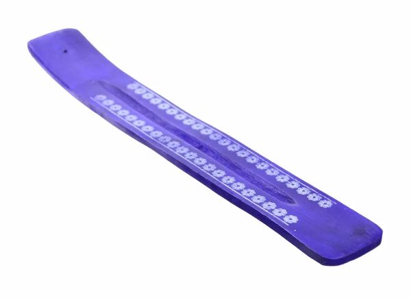 Räucherhalter Holz, blau