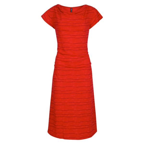 traqnuillo amanda sommerkleid halblang rot GOTS Biobaumwolle