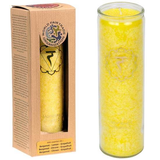 Manipura 3. Solar Plexus-Chakra 100 Std. Duftkerze