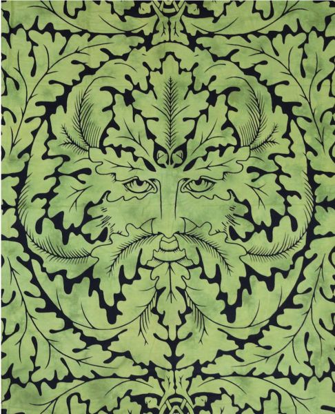 Celtic bedspread - The Green Man
