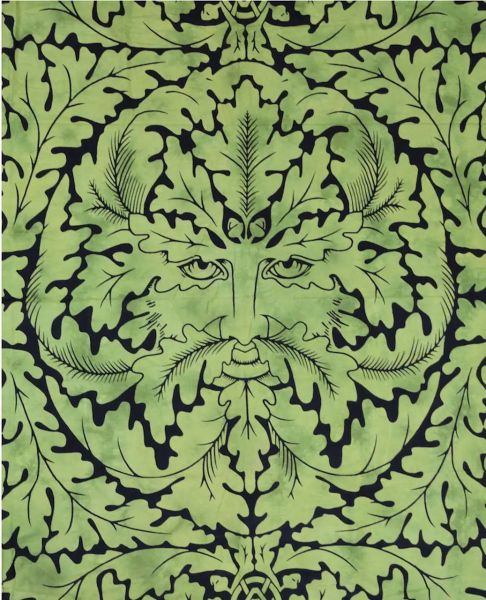 Celtic bedspread - The Green Man