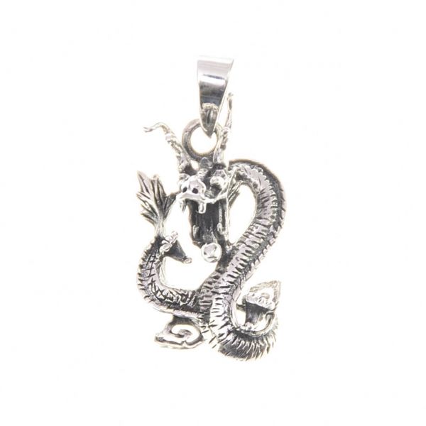 Dragon silver pendant