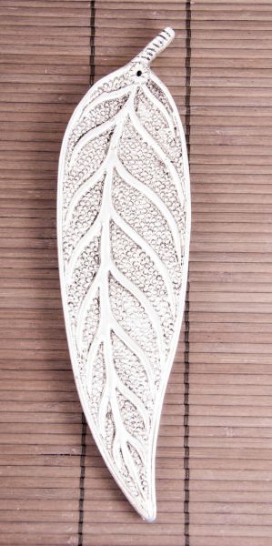 Buchenblatt, Räucherstäbchenhalter Metall