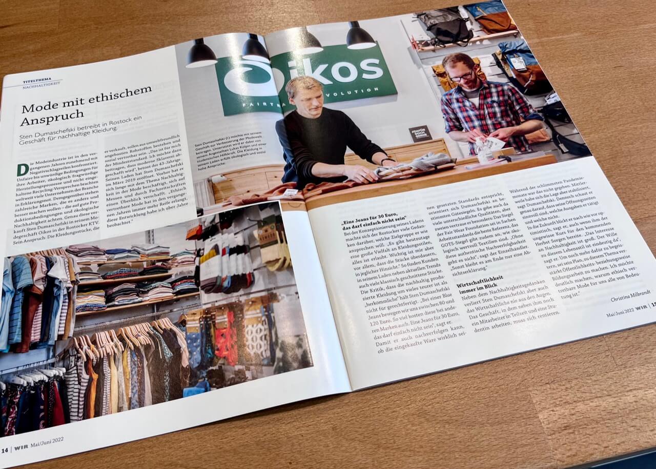 Nachhaltige Mode in Rostock Pressebericht im IHK Magazin